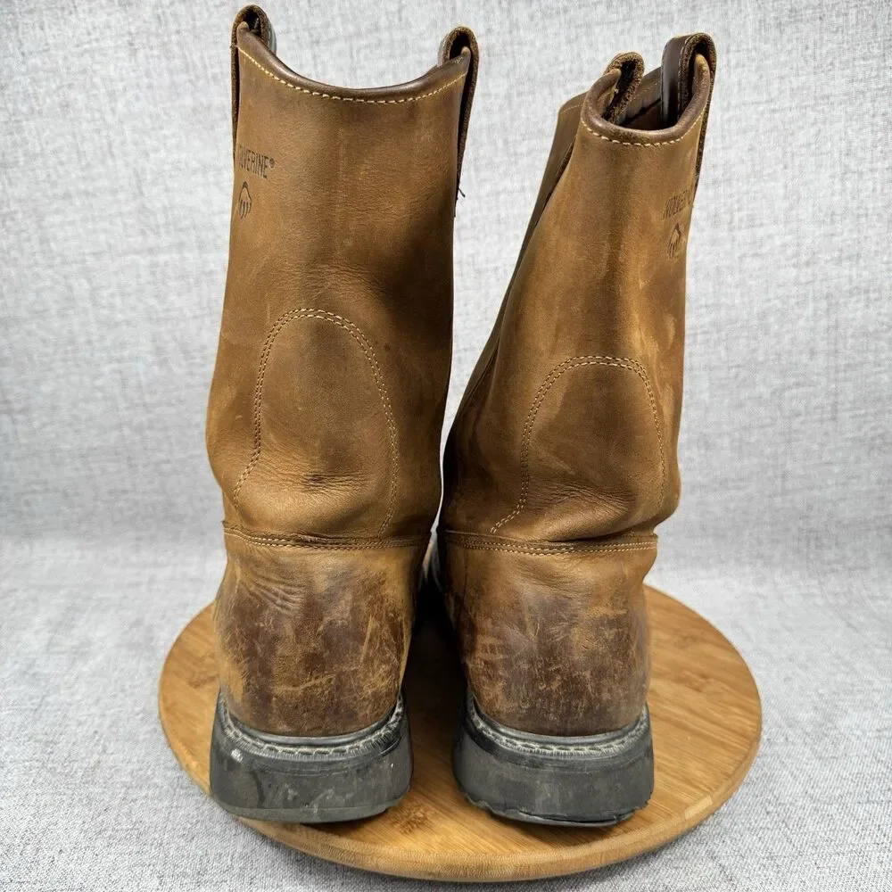 Wolverine Boots Men's 12 M Wellington Work Leather Goodyear
